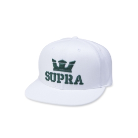 Supra Accessories ABOVE II SNAP BACK White/Evergreen Hats | CA-83762